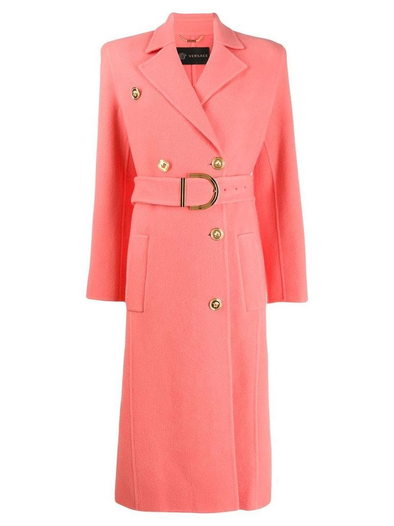 Versace belted trench coat - PINK