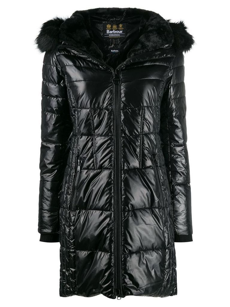 Barbour hooded padded coat - Black