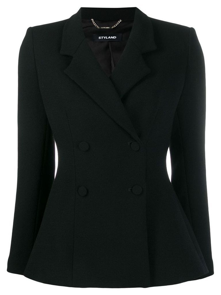 Styland double breasted blazer - Black