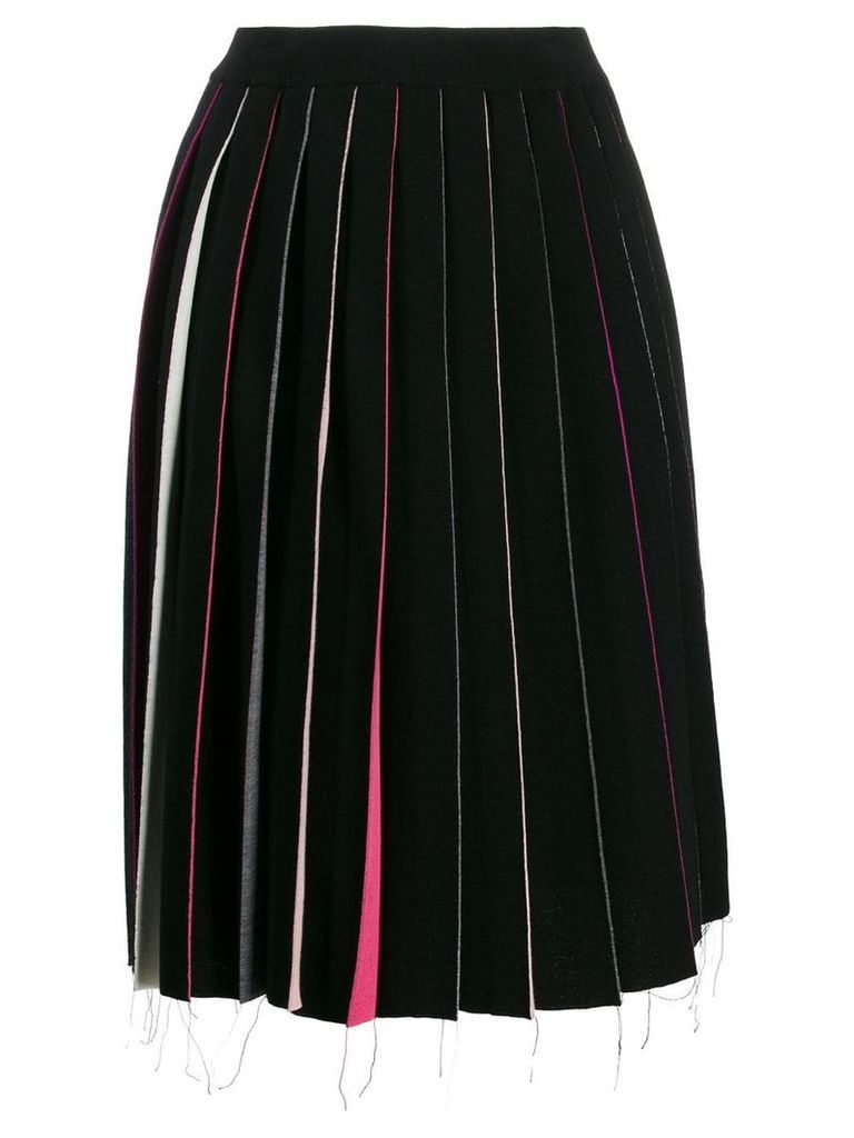 Marni multicoloured panel midi skirt - Black