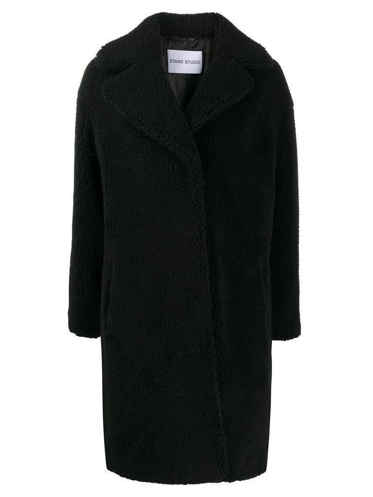 STAND STUDIO shearling coat - Black