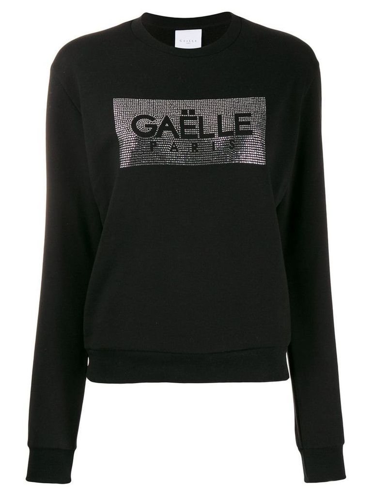 Gaelle Bonheur crystal embellished sweatshirt - Black