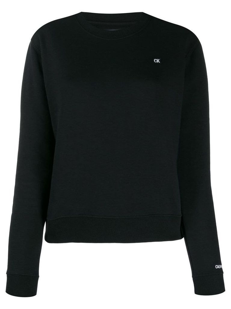 Calvin Klein Jeans logo patch sweatshirt - Black