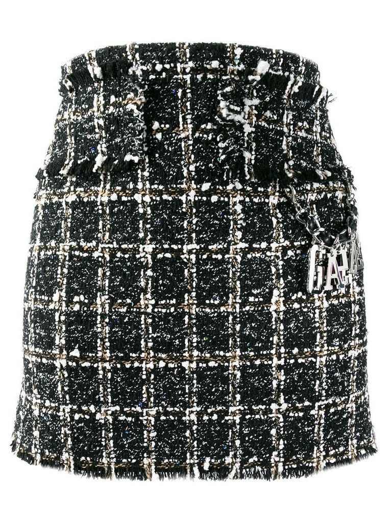 Gaelle Bonheur tweed mini skirt - Black