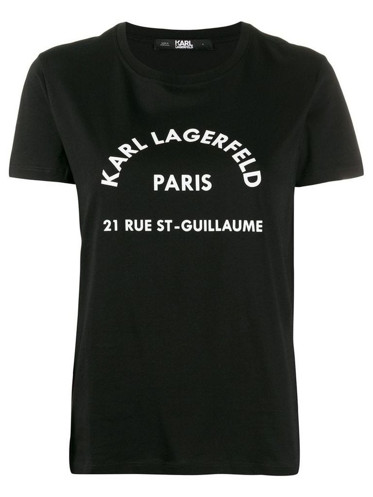 Karl Lagerfeld signature T-shirt - Black
