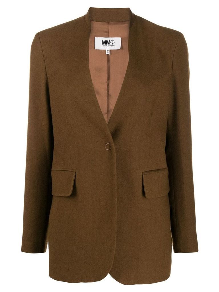 Mm6 Maison Margiela classic tailored blazer - Brown