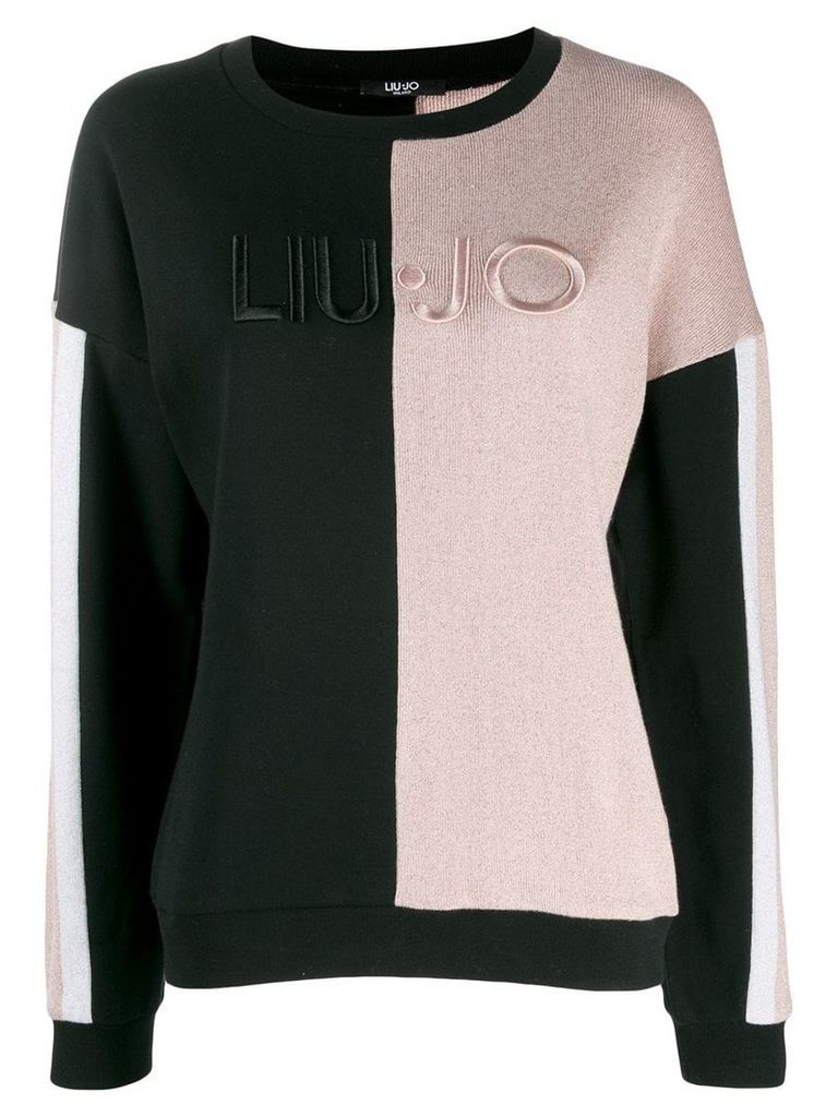 LIU JO colour-block jumper - PINK