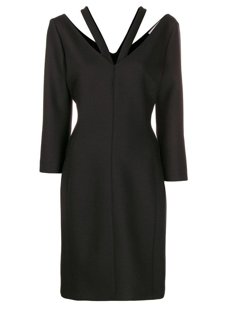 Stella McCartney V-neck long-sleeved dress - Black