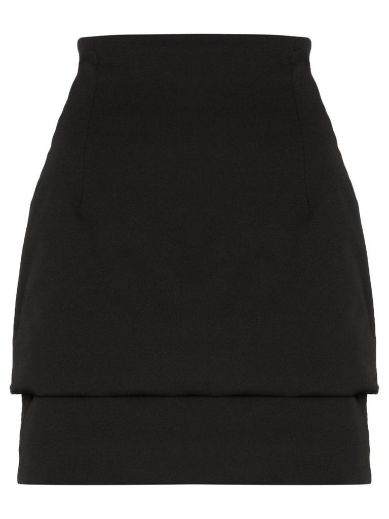 032c Cosmic padded mini skirt - Black