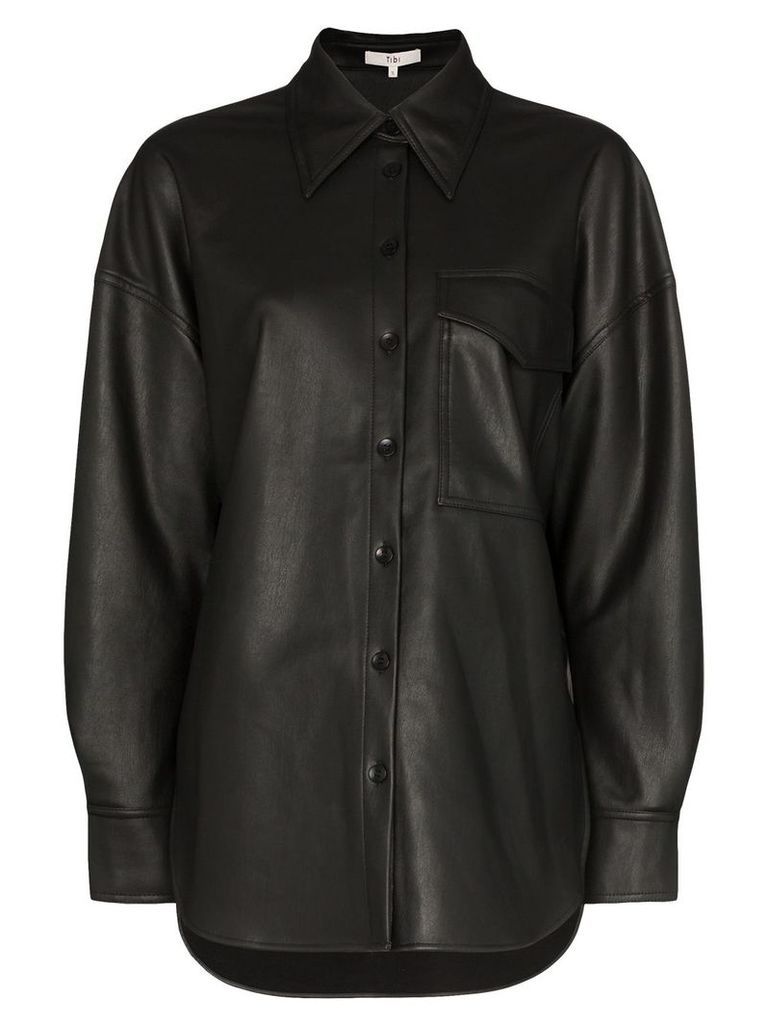 Tibi oversized button-down shirt - Black