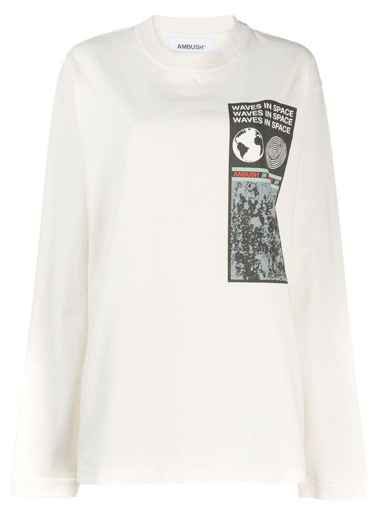 AMBUSH graphic print sweatshirt - White