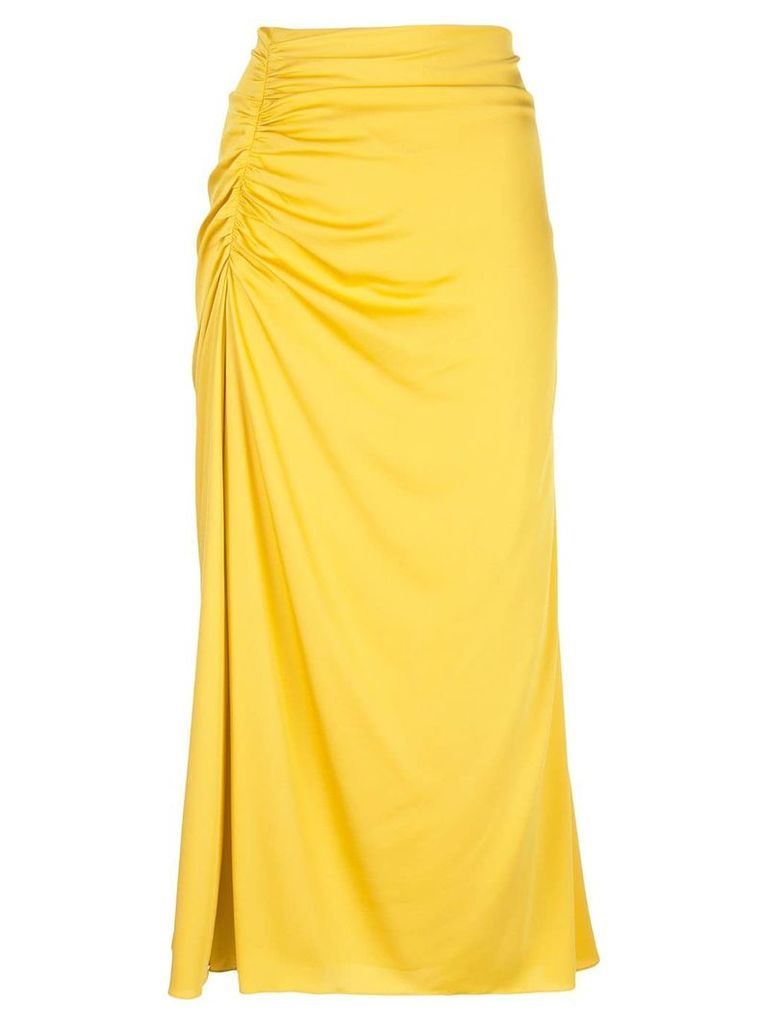 Theory ruched style skirt - Yellow