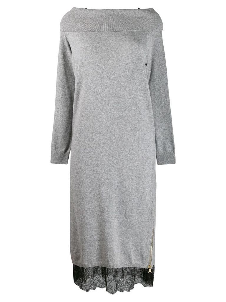 Twin-Set layer jumper dress - Grey