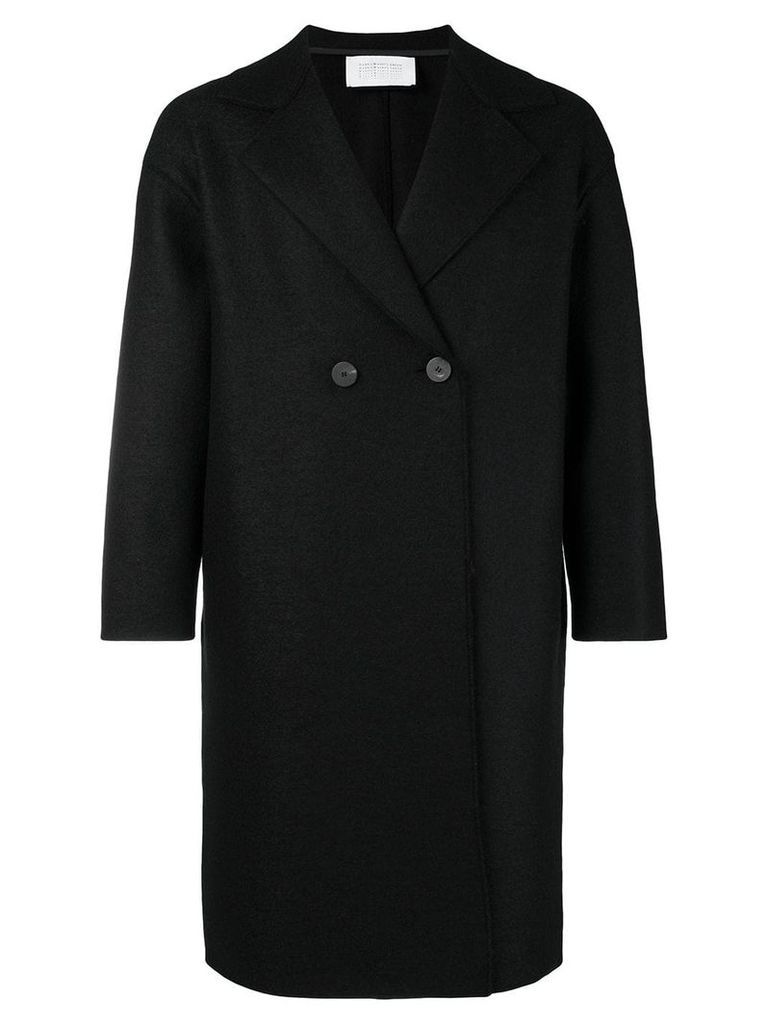 Harris Wharf London double breasted coat - Black