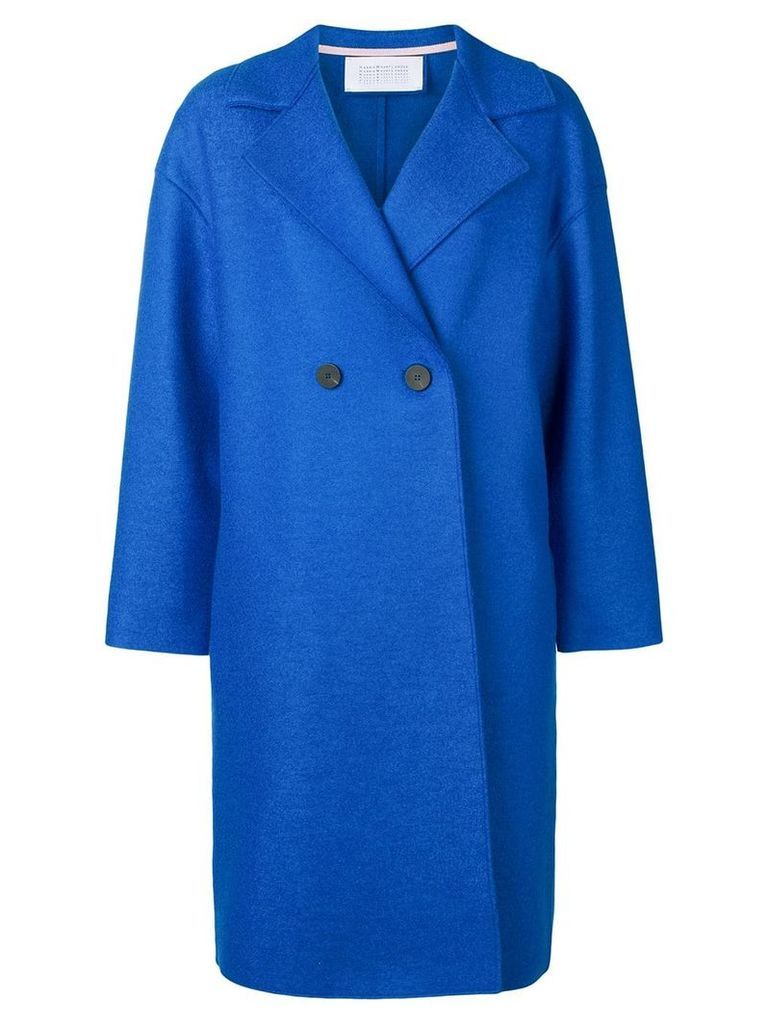 Harris Wharf London oversized double-breasted coat - Blue
