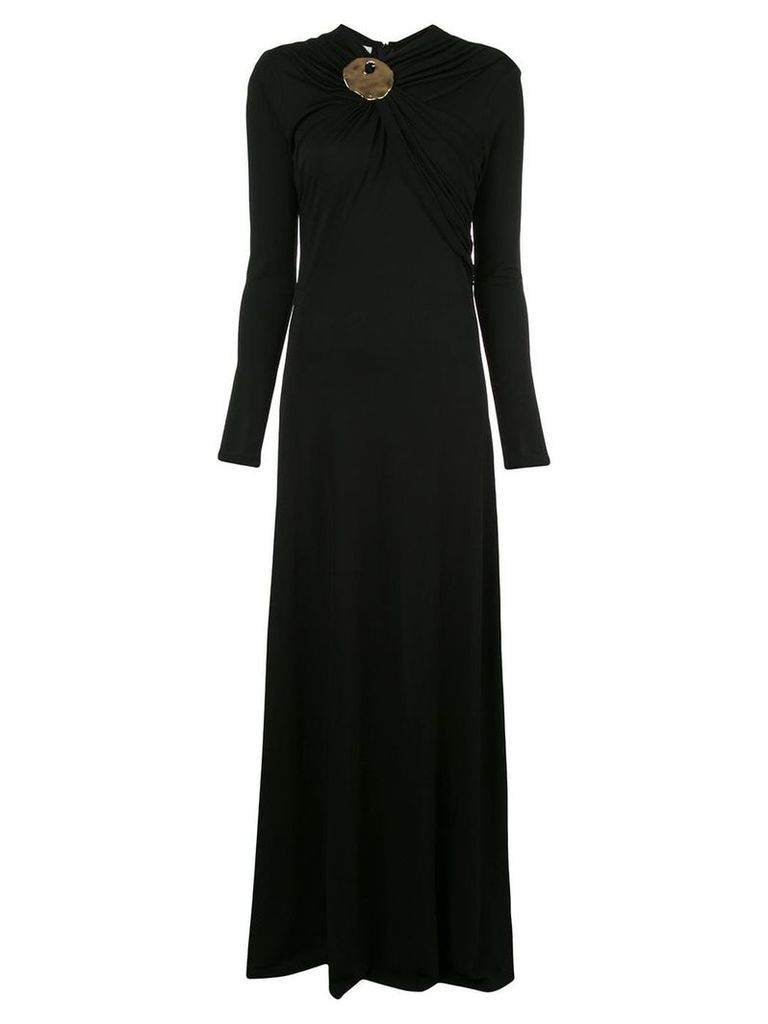 Co brooch neck dress - Black