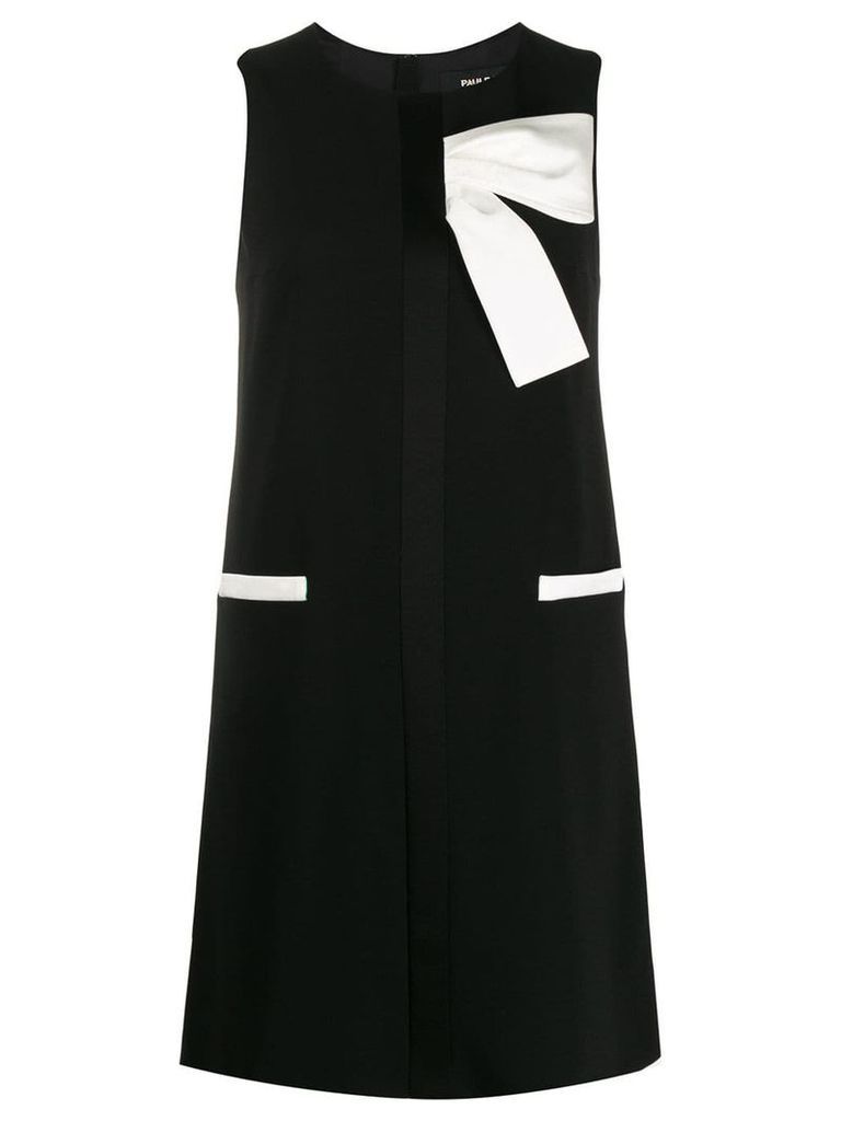 Paule Ka bow detail mini dress - Black