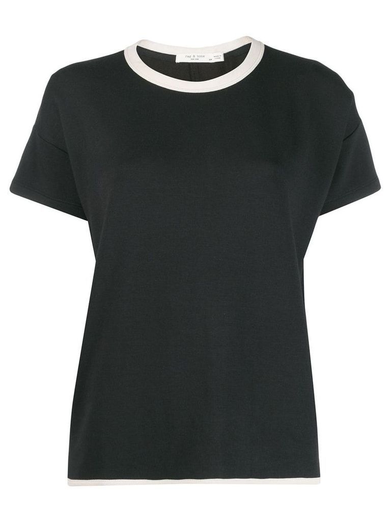 Rag & Bone two-tone boxy T-shirt - Black
