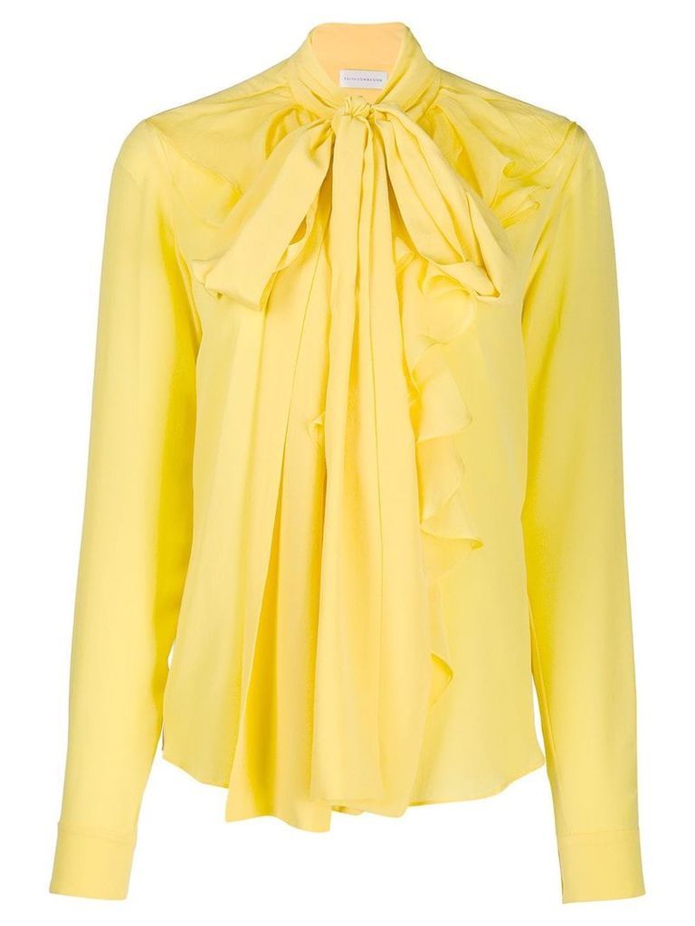 Faith Connexion ruffled long sleeve shirt - Yellow