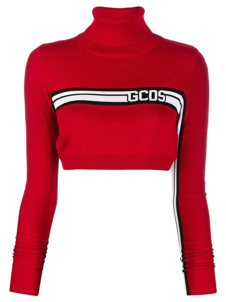 Gcds logo band cropped jumper - Red