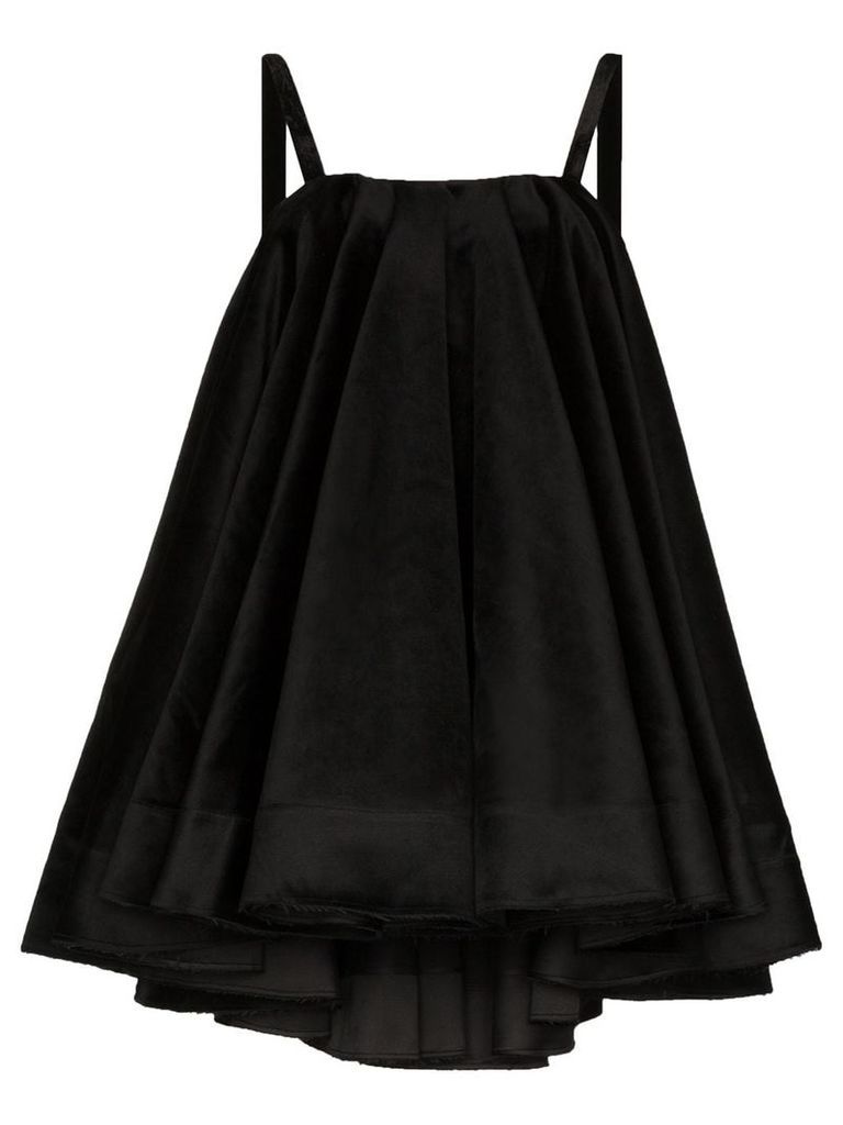 Shushu/Tong velvet trapeze dress - Black