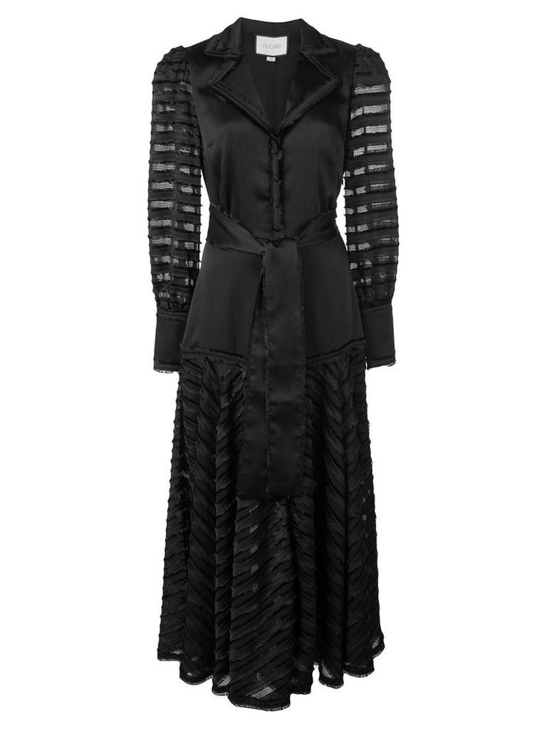 Alexis Juliska sheer-panelled dress - Black