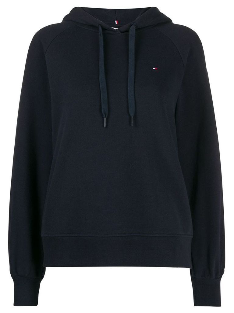 Tommy Hilfiger embroidered logo hoodie - Blue