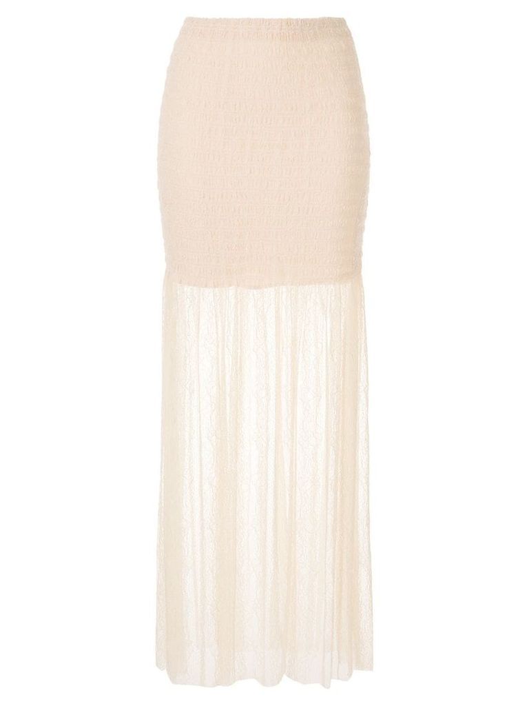 Alice McCall Harvest Moon lace skirt - NEUTRALS