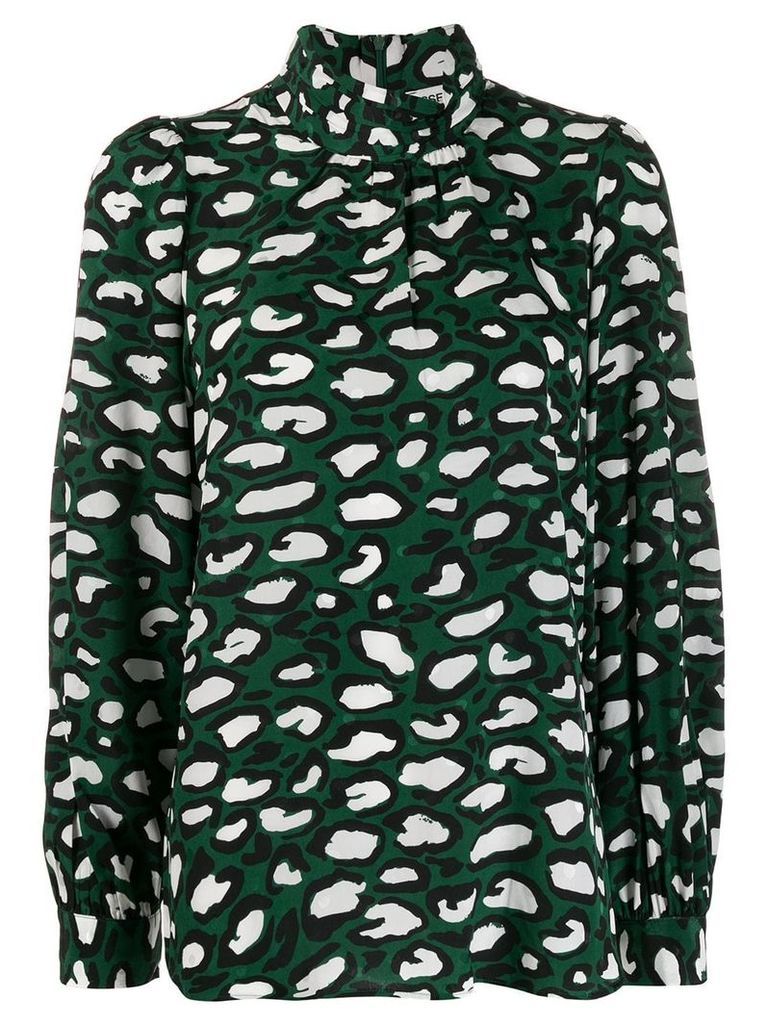 Essentiel Antwerp printed silk blouse - Green