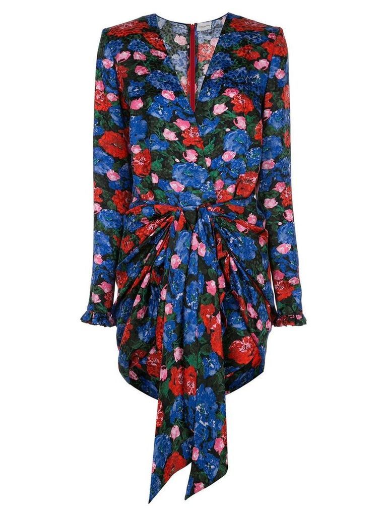 Magda Butrym floral print mini dress - Blue