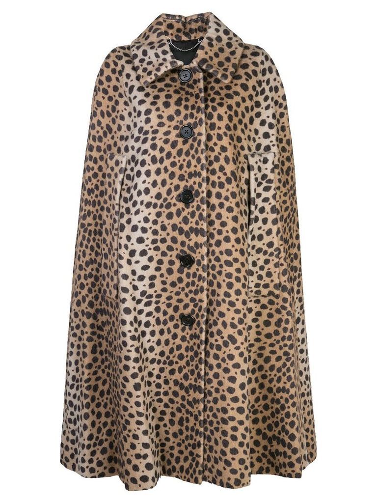 Marc Jacobs leopard print cape - NEUTRALS