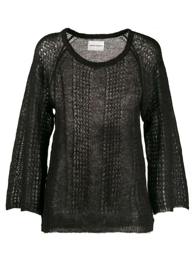 Antik Batik fine knit jumper - Black