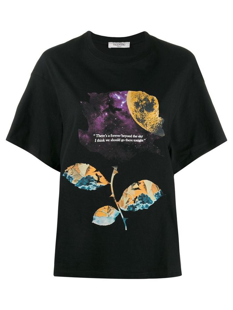 Valentino x Undercover Cosmos print T-shirt - Black