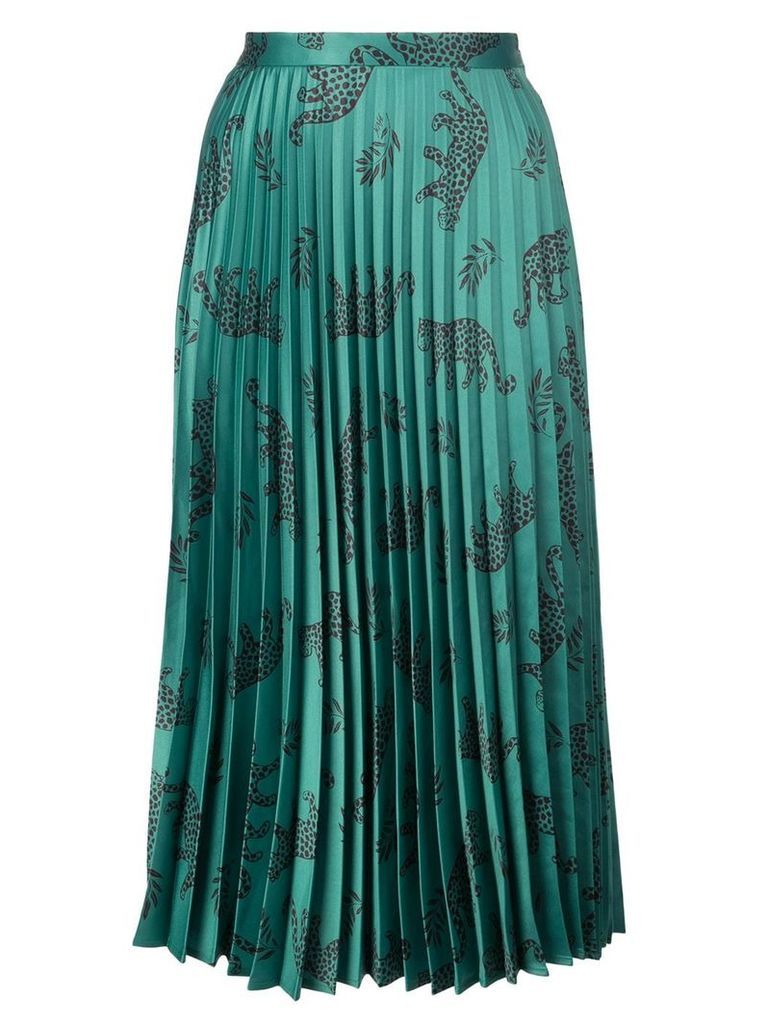 HVN Tracy pleated skirt - Green
