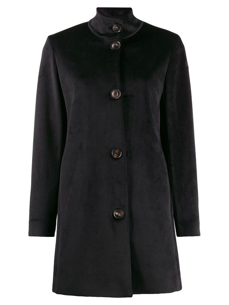 RRD textured high neck coat - Black