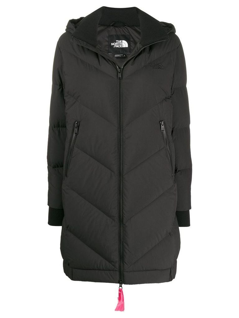 The North Face hooded padded coat - Black