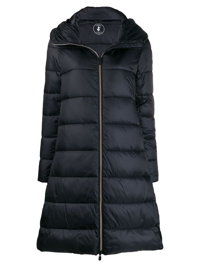 Save The Duck padded zip-front coat - Black