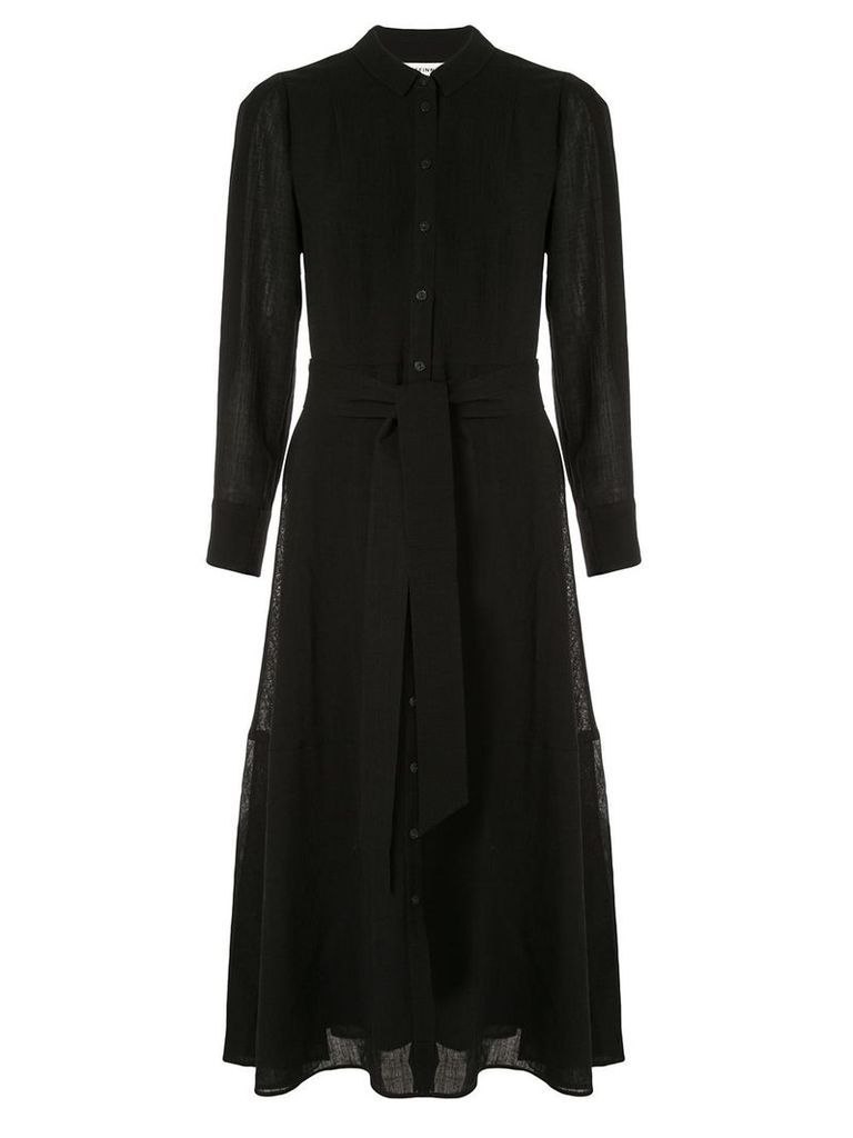 Cefinn long sleeve belted shirt dress - Black