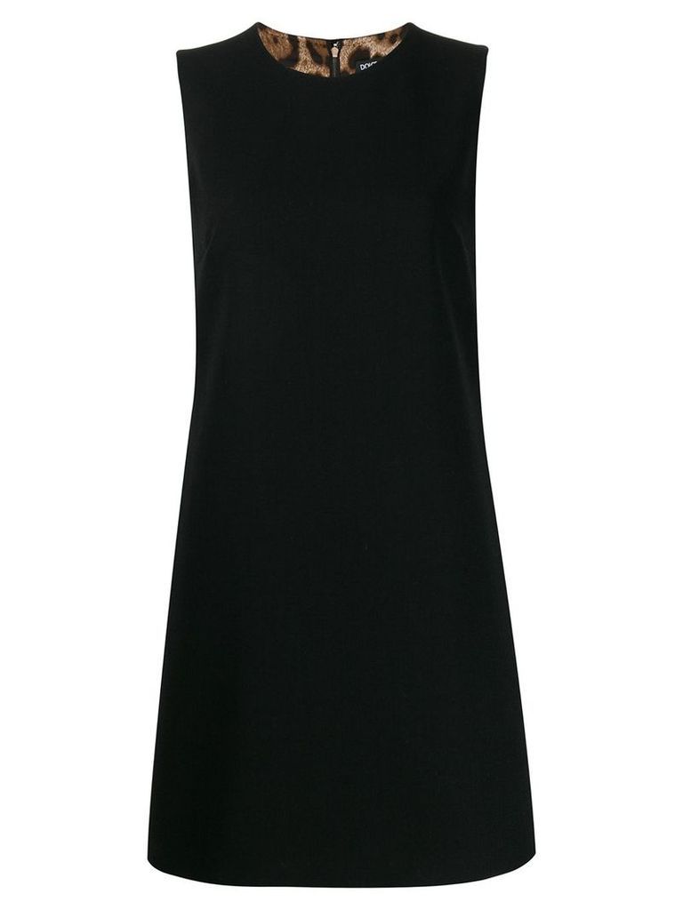 Dolce & Gabbana round neck mini dress - Black