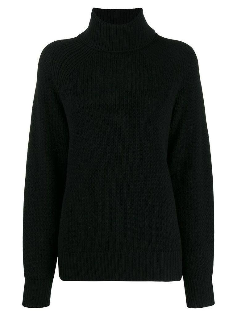 Woolrich ribbed roll neck jumper - Black