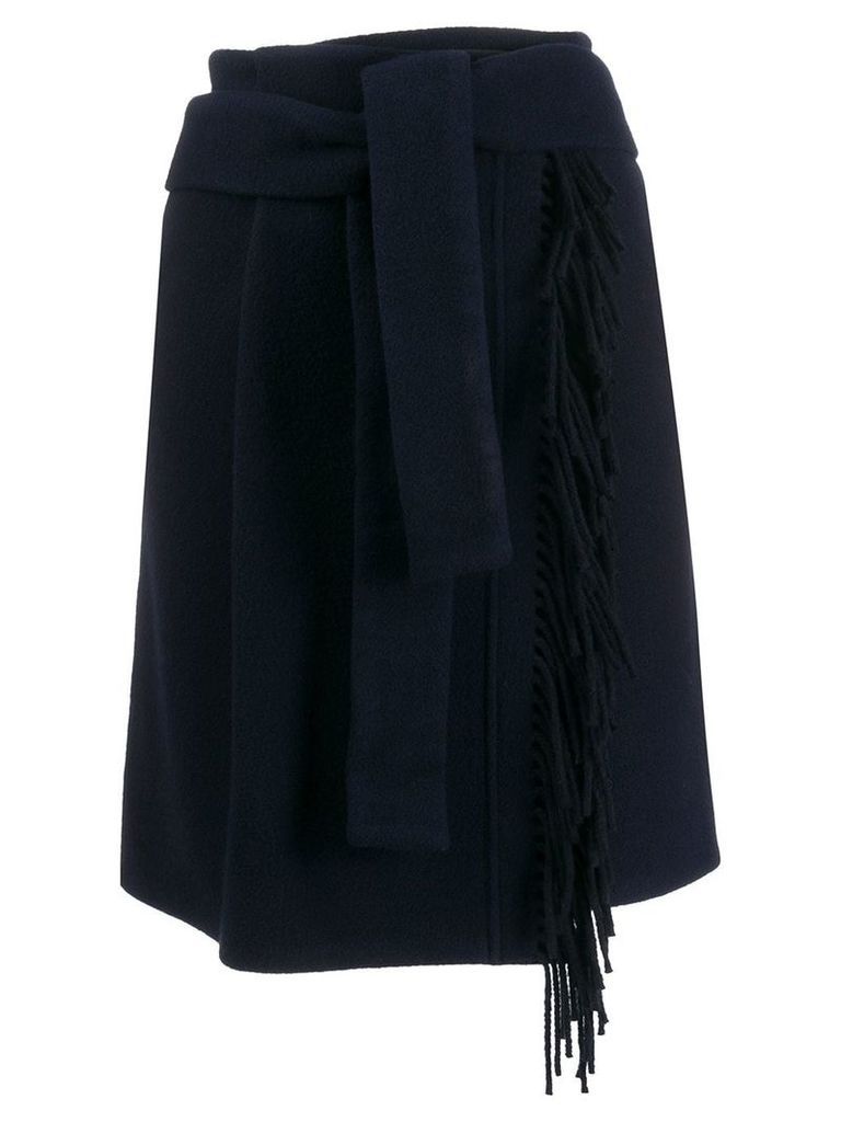 Smarteez wrap fringe skirt - Blue
