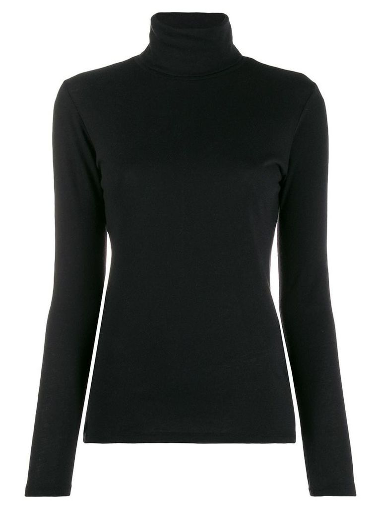 Majestic Filatures turtle neck knitted top - Black