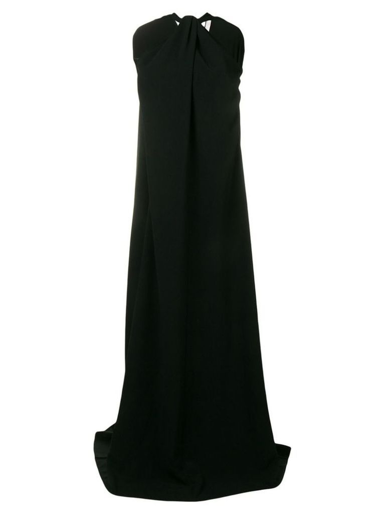 Victoria Beckham twisted neckline dress - Black