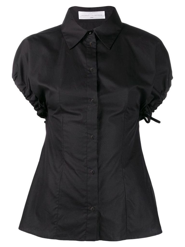 Victoria Victoria Beckham short sleeve shirt - Black