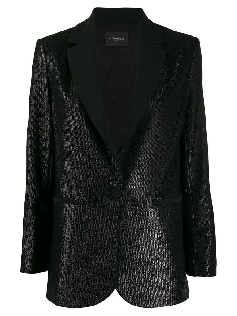Antonelli metallic shimmer blazer - Black