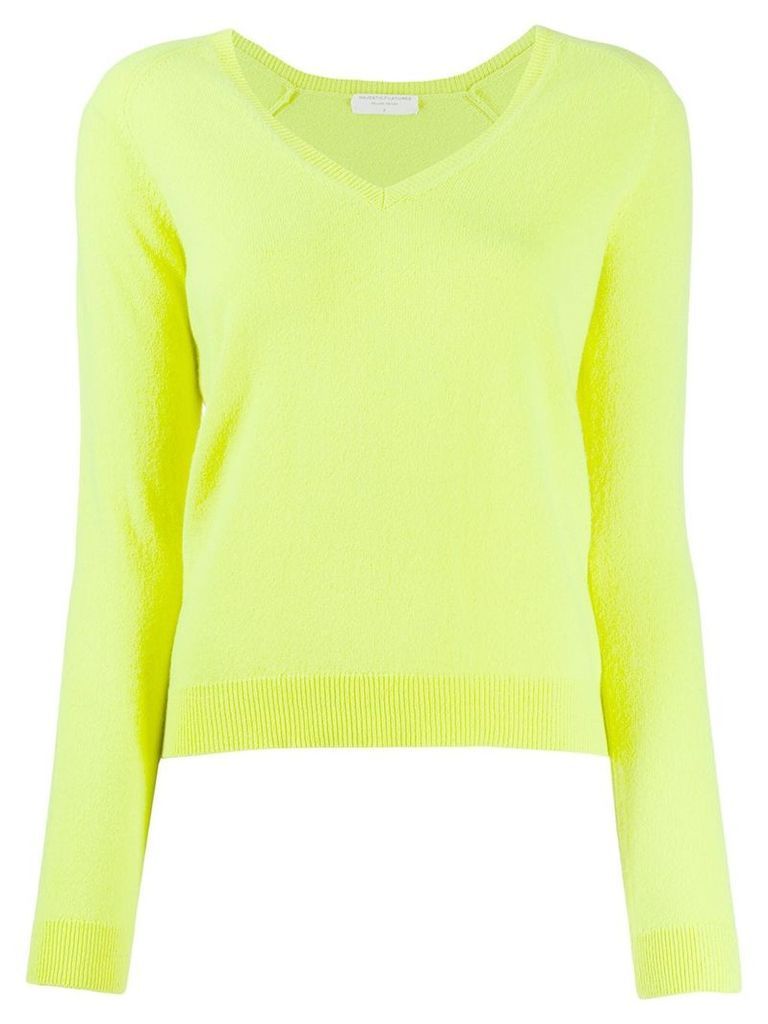Majestic Filatures knitted v neck jumper - Yellow