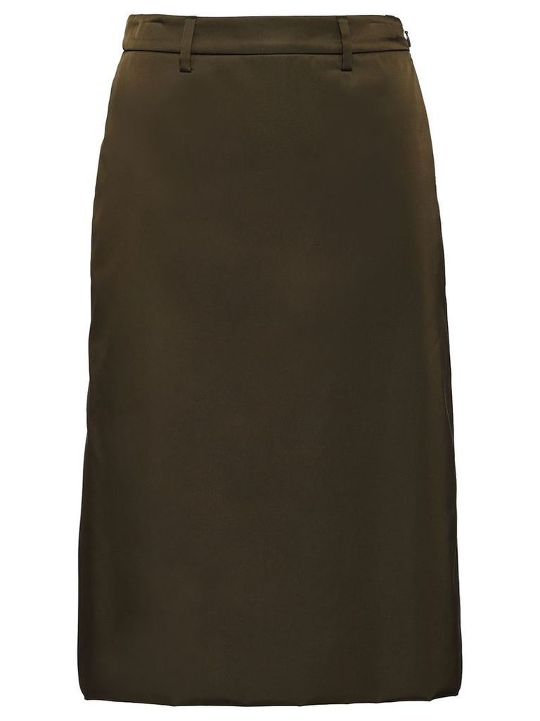 Prada Nylon gabardine skirt - Green