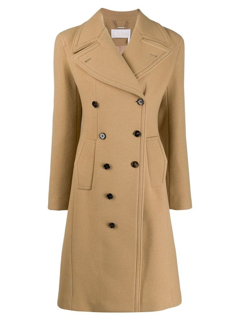 Chloé double breasted coat - Neutrals