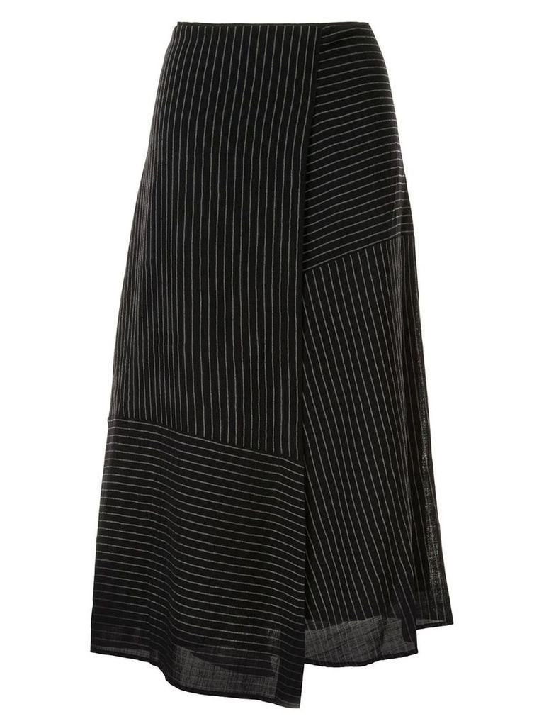 Cefinn asymmetric panel striped skirt - Blue