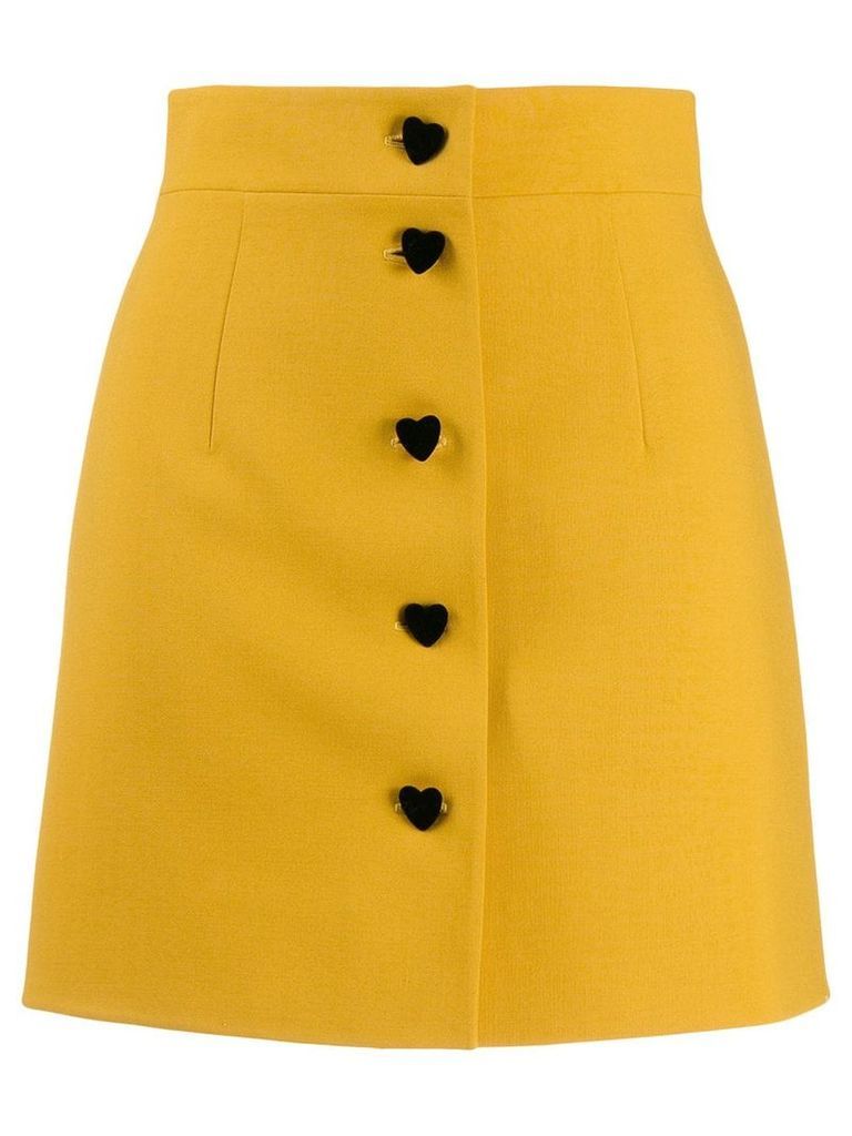 George Keburia button-up skirt - Yellow